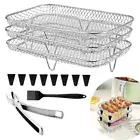 13x Stainless Steel Air Fryer Rack Accessories for Ninja Dual Air Fryer AF300UK