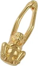 Kisangel Brass Cabinet Knobs Decorative Drawer Pulls for Wardrobe Dresser Elegant Monkey Shaped Handles for Interior Doors Stylish Furniture Hardware Upgrade