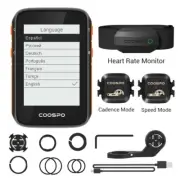 Bike Computer Bicycle Speedometer Odometer Multi-Language Cycling Support Holder