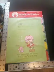 Rare Vintage Strawberry Shortcake School Supplies Notebook Dividers