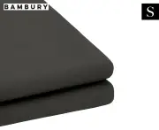 Bambury TRU Fit Single Bed Fitted Sheet - Charcoal