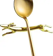 Cute Chopstick Rest, Metal Spoon Stand, Cartoon Animal Shape Chopsticks Holder Rack for Spoon Tableware, Stainless Steel Fork Stand