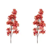 2x Urban Dried Look Flower 70cm Artificial Bougainvillea Stem Decor Light Pink