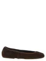 [Tory Burch] Tory Burch-Minnie Travel Flat Shoes Marrone-Donna 7.5