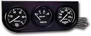Auto Meter 2397 Autogage Black Console Oil/Volt/Water Gauge