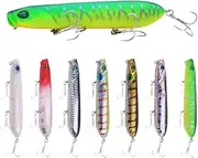 LLEIIshen 1 Pcs Top Water Pencil Fishing Lures 10cm 17.5g Long Casting Sound Loud Wobblers Plastic Artificial Hard Bait Fishing Tackle/1419