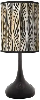 Amara Giclee Black Droplet Table Lamp