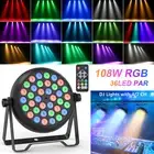 HOLDLAMP 120W 36LED RGB Par Can Light DMX Strobe Stage DJ Disco Party Lights