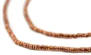 Faceted Copper Triangle Heishi Beads 2.5mm 24 Inch Strand