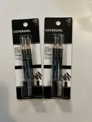 X2 Covergirl Eye Brow Pencil Set Easy Breezy Brow Fill Define In #500 Black 2 Pk