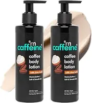 [mCaffeine] Coffee Body Lotion Value Pack of 2 | Non-Greasy Lightweight Body Moisturizer for Women & Men | Body Lotion for Dry, Normal & Oily Skin (500ml)