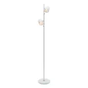 Seville Duo White Metal Floor Lamp