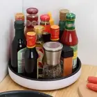 360 Rotating Spice Storage Rack Turntable Condiment Holder Waterproof Organizer✟