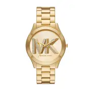 Michael Kors Slim Runway Three-Hand Gold-Tone Stainless Steel Watch MK4732