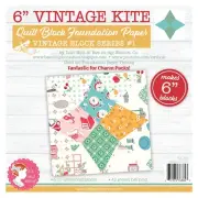 6in Vintage Kite Quilt Block Foundation Paper By Lori Holt of Bee in my Bonnet