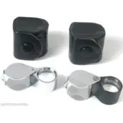 2 10X Eye Loupe Magnifiers Jewelers Gemologist Tools