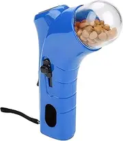 Tasmegol Cat Treat Gun Shooter Interactive Pet Food Snack Dispenser Launcher Toy for Cats Dog （Blue）