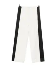 Elastic waist casual pants 6,8 White