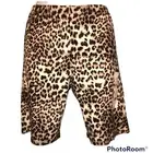 Bobbie Brooks Sz M Leopard Bike Shorts NEW NWT