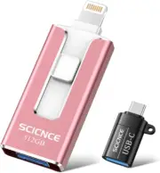SCICNCE 512GB Flash Drives Intended for 512GB, USB001-512GB-Light Pink