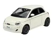 BBURAGO 2023 FIAT 500e WHITE 1:24 DIE CAST METAL MODEL NEW IN BOX 21110