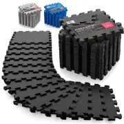 Gym Flooring Set - Interlocking EVA Soft Foam Floor Mat, 18 Pieces Puzzle Rub...