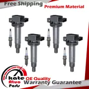 UF316 Ignition Coil + DENSO 4503 Spark Plugs For 00-15 Toyota Echo Yaris 1.5L L4 (for: Toyota)