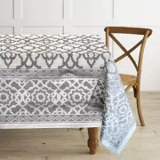 NEW Rans Vintage Tablecloth Grey 150x300cm