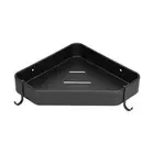 Black Corner Shower Caddy Aluminium Alloy For Bathroom Toilet Kitchen Dorm Wi AU