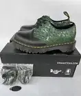 Dr Martens 1461 Bex X-Girl Black Green Leopard Embossed Shoes Men 5/Women 6
