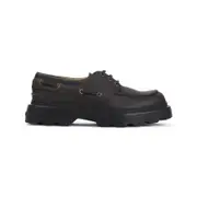 [Tod`S] Tod`S-Brown Leather Lace-Up-Uomo 10 UK