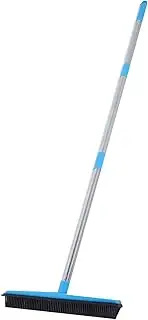 Floor Carpet Broom,Multifunction Telescopic Pet Hair Dust Removal Cleaner Sweeper Cleaning Tools for Home Office School(Blue)