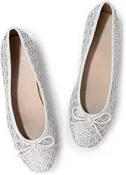 ing(イング) Relaxing Ballet Shoes, Silver Pheasant, 24.0 cm