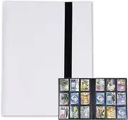 Vivva 9 Pocket Card Binder, Premium Trading Card Binder, 360/540 Double Sided Pocket PU Collection Binder, Collector Album, Card Folder for MTG, TCG, Sports Cards (360 pockets(White))