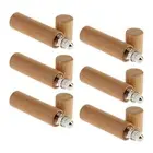 6Pcs 10ml Refillable Empty Essential Oil Makeup Bottles Roller Ball Perfume
