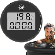Ice Bath Temperature Gauge | Automatic Ice Bath Temperature Gauge | Water for, Cold Timer, Floating Water