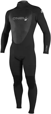 O'NEILL Men's 3/2 EPIC Back-Zip Wetsuit - BLK/BLK/BLK - Large - NWT