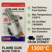 Refillable Gas Butane Blow Torch Gun Food Baking Culinary Solder DF