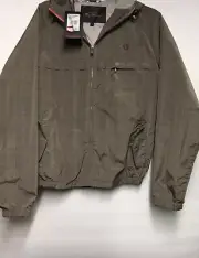 Ben Sherman Firebird Jacket Brown Plaid Hooded Windbreaker NWT