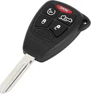 X AUTOHAUX Key Shell Case Keyless Entry Remote Key Fob Replacement Case for Jeep Compass 2007-2016 5 Buttons OHT692713AA M3N5WY72XX