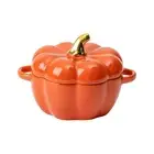 Microwave-friendly Serving Dish Mini Pumpkin Dutch Oven Pot with Lid Stackable