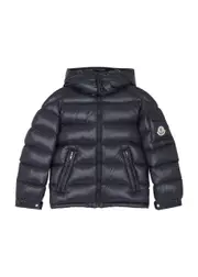 Moncler Kids New Maya Navy Quilted Shell Jacket (6 Years) 6 years