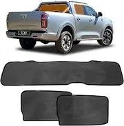 X-CAR Window Sun Shades for GWM UTE Cannon-X/L 2021-2025 Magnetic Car Custom Rear Windscreen Shade Sun Blind Mesh