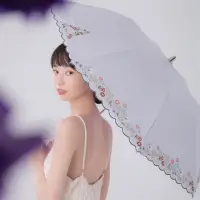 在飛比找momo購物網優惠-【A.Brolly 亞伯尼】邱園刺繡系 列自動傘 防曬抗UV
