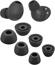 Replacement Eartips Galaxy Buds 2 Pro Ear Tips Earbuds,S/M/L Mixed Size Soft Silicone Earbuds Eartips,Flexible Rubber Cover Skin Accessories-Black