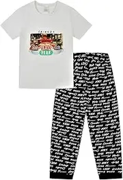 [FRIENDS] Ladies Central Perk Pyjamas for Cafe TV Show Black White