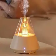 Holvity Essential Oil Diffuser 150ML Aroma Ultrasonic Humidifier Night Lights,Waterless Auto-Off Timer Setting for Home Yoga Office(White)