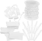 1 Sets Curtain Accessories Blinds Curtains Beaded Curtain Roller Blind Chain Vertical Blind Repair Vertical Blind Replacement Parts Window Blind Repair Kit White Plastic
