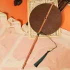 Handmade Classical Hanfu Circular Fan Foldable Circular Waist Fan