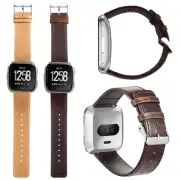 Leather Watch Band Strap Bracelet For Fitbit Versa/Lite Edition/Special Edition